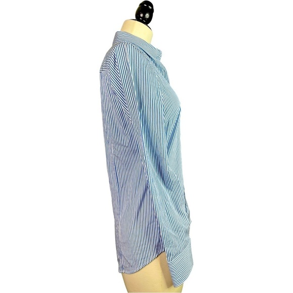 J. Crew Stretch Perfect *Like New* Stripe Shirt S - Picture 4 of 7